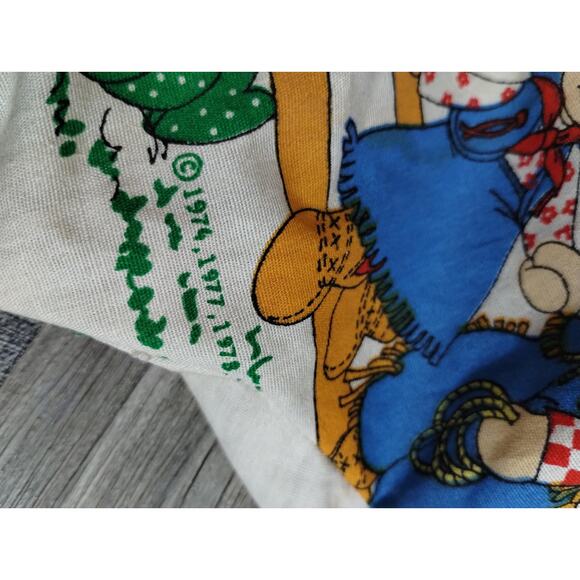 Vtg Clown Big Creepy Shelf Sitter Happy Raggedy & Andy Print Costume Handmade - Picture 9 of 10